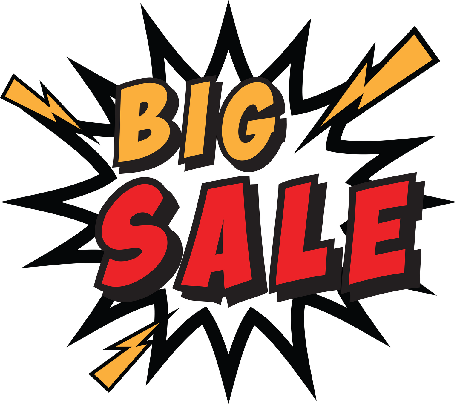 Big Sale Comic Style Icon